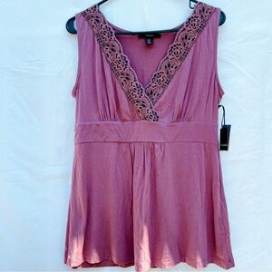 NEW Tahari 2 piece Lace Trim Summer Pajama Set Women’s Sz. Large